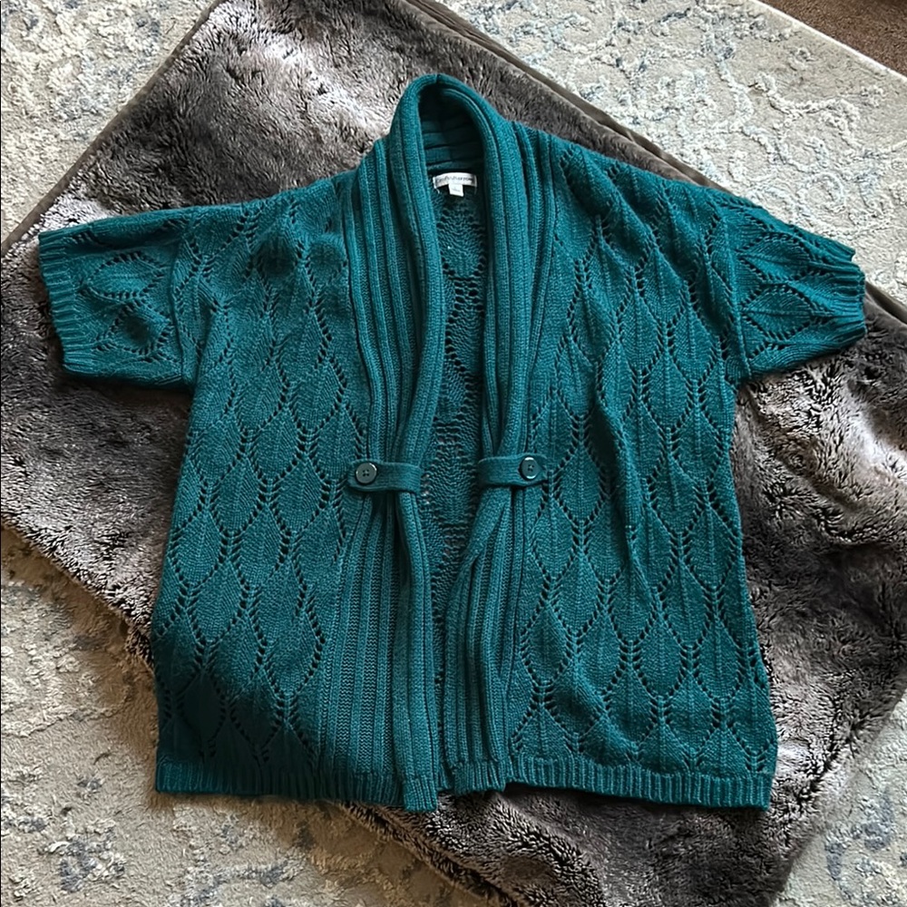 Croft & Barriws Knit Short Sleeve Cardigan • Size large